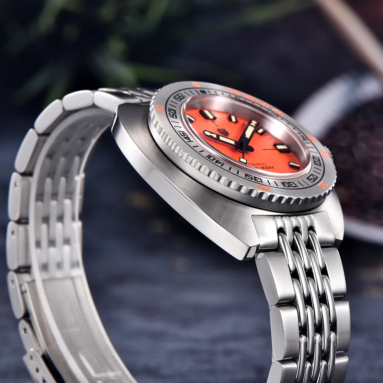 Pagani Design PD-1719 Diver's Orange Dial Men's Watch